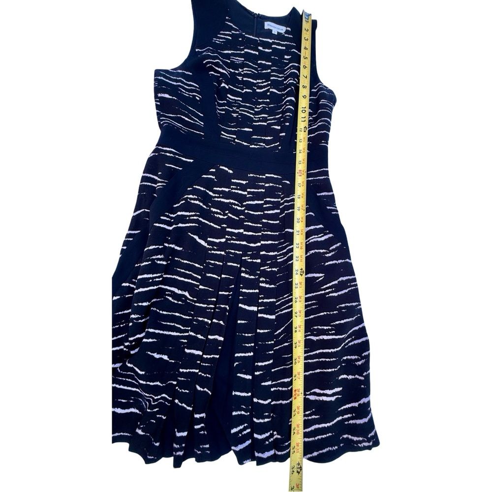 Rebecca Taylor NWOT Colorblock Panel Skater Dress Brushstroke Print Size 2 - Picture 9 of 9